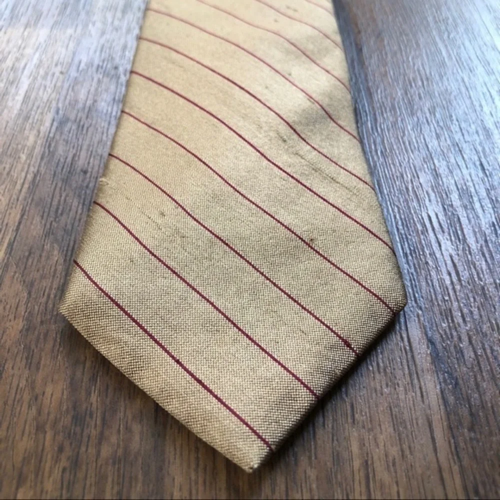 Lanvin Classic Golden Silk Tie